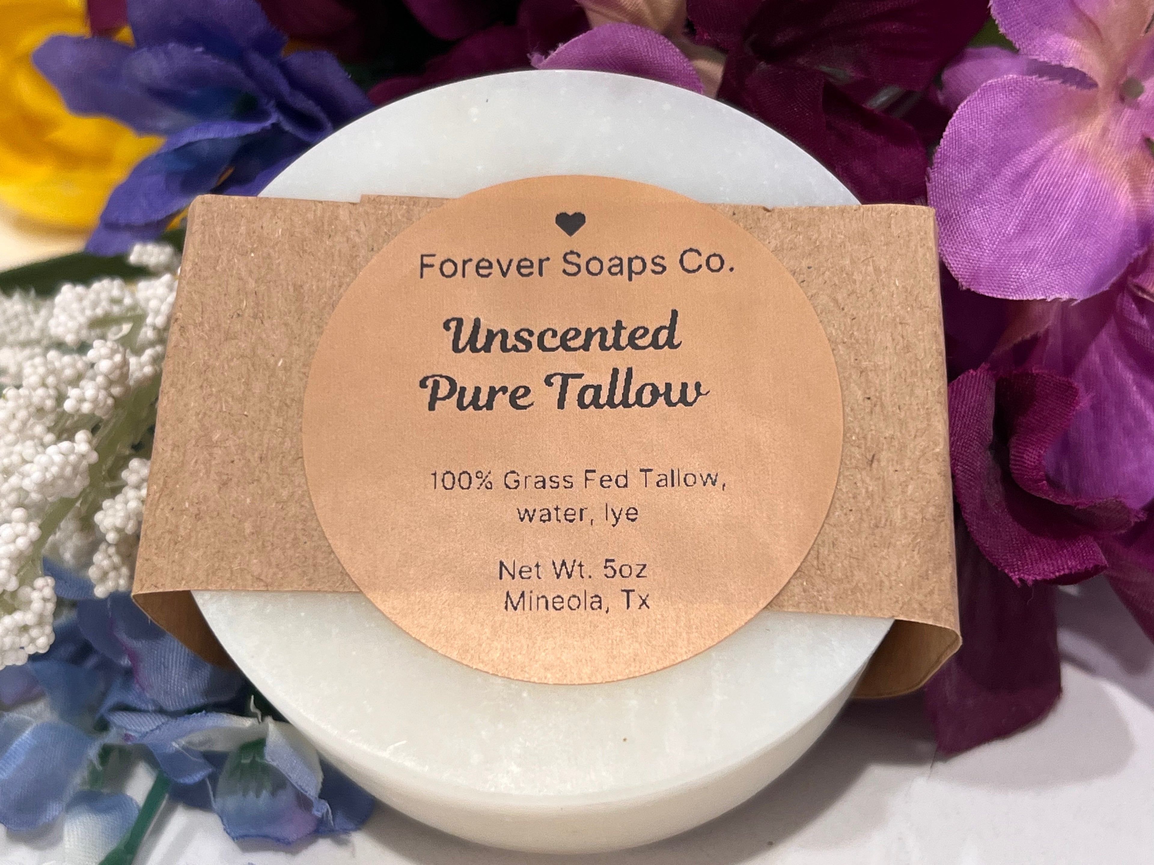 Pure Tallow Soap Bar Unscented